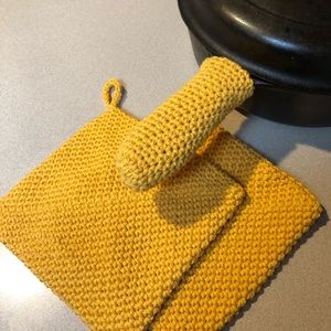 potholders & cast Iron pan handle holder cotton